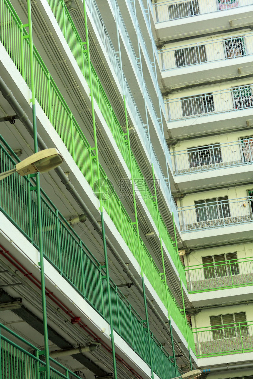 香港公共住房公寓区一楼城市建筑天空民众蓝色财产土地住宅图片