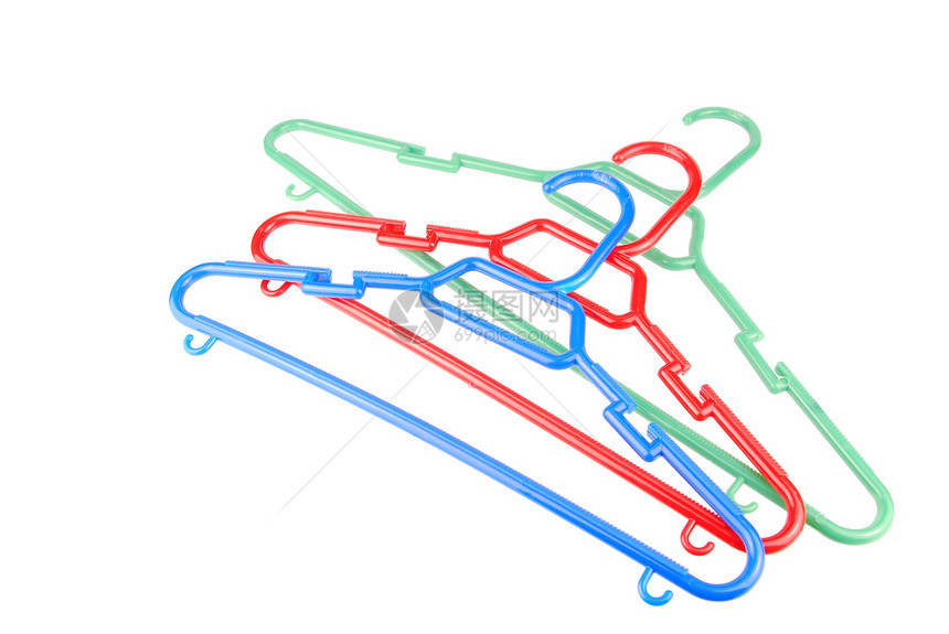 塑料布衣架组蓝色白色销售绿色配饰零售团体贮存红色架子图片