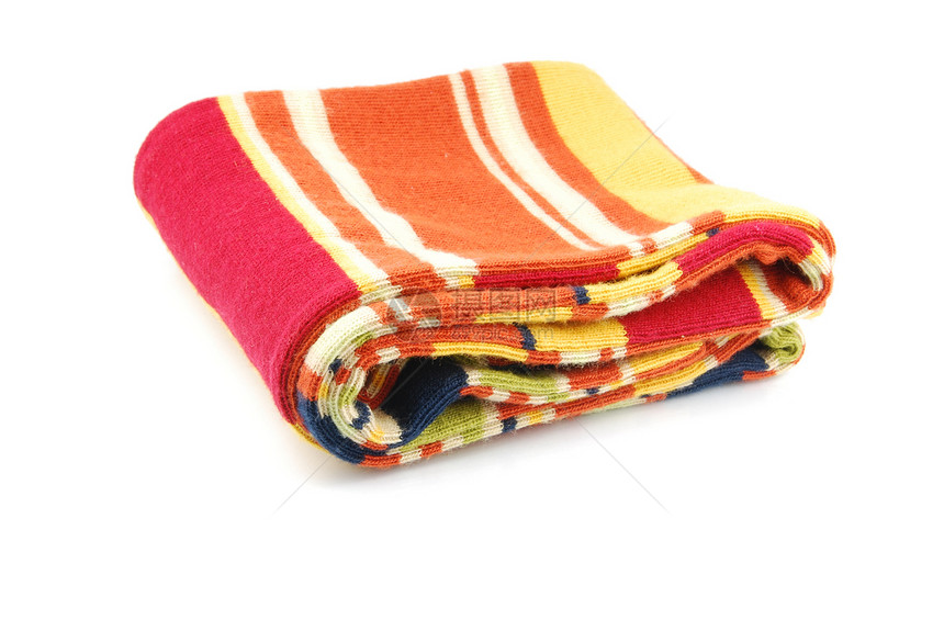 彩色羊毛围巾图片