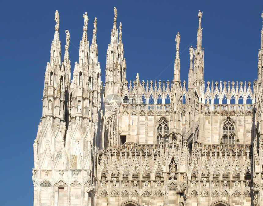 米兰 Duomo直线教会纪念碑地标建筑学信仰建筑宗教主场图片