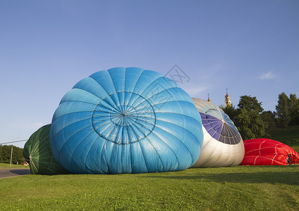 发射热气球背景图片