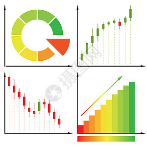 蜡烛图 矢量说明市场货币技术酒吧电脑生长库存圆圈外汇数据背景图片