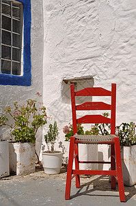 希腊语椅子背景图片
