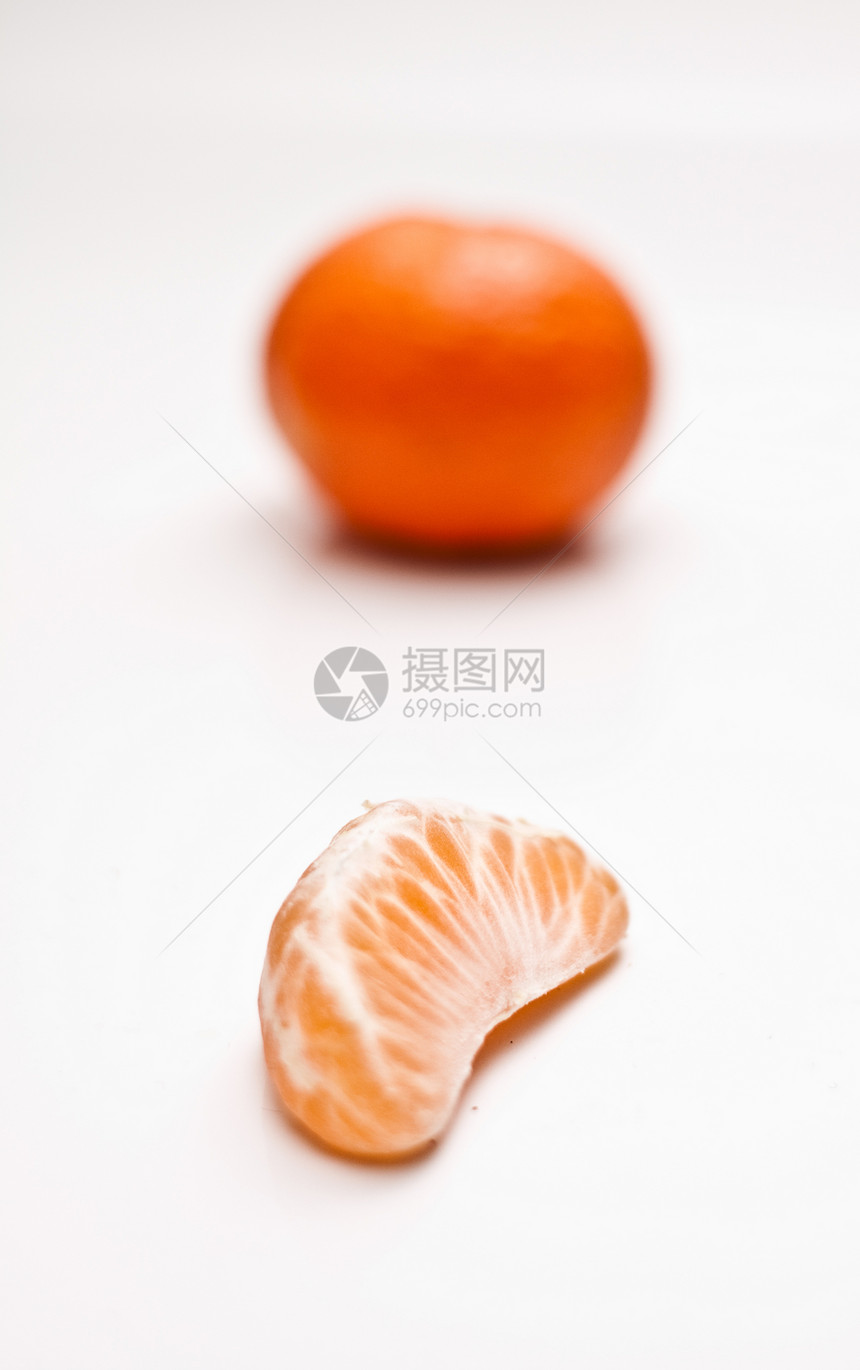 内白丁橙色环宏观水果生活图片