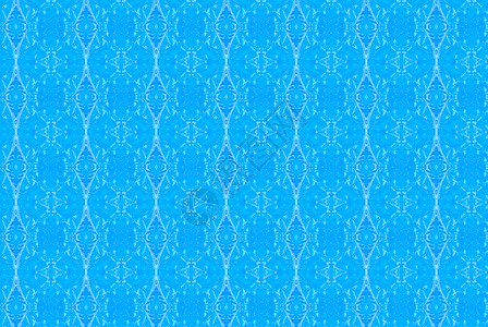 蓝色抽象的甘蓝镜背景马赛克圆圈戒指墙纸拼贴画数学万花筒背景图片