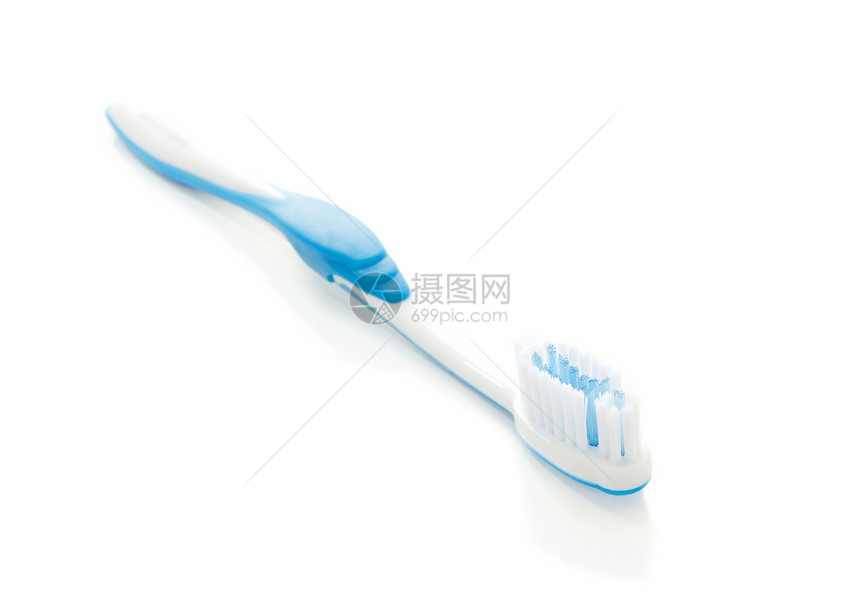 牙刷清洁工卫生牙科蓝色浴室白色薄荷牙齿图片