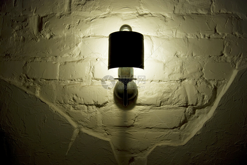 灯光模糊的墙灯照片阴影牛仔布愁云房间灰色神秘化灯笼石头艺术图片