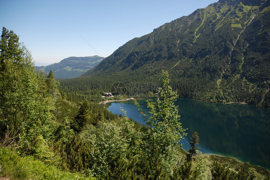 塔塔山热情顶峰山脉抛光山峰海拔海洋图片