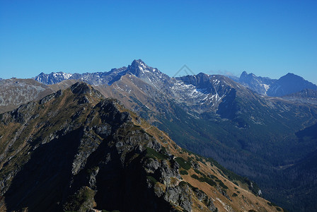 塔塔山山峰海拔冒险顶峰热情背景图片