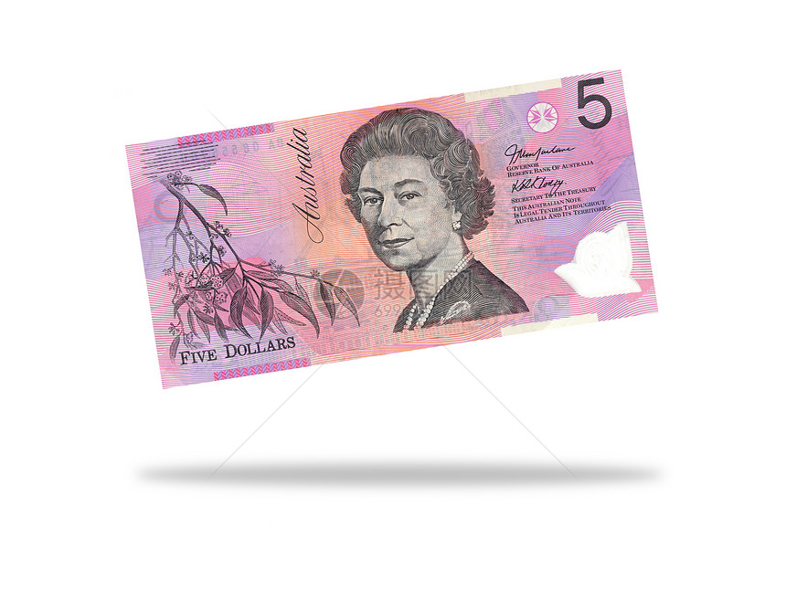 澳大利亚五美元 说明现金货币笔记蓝色收藏图片