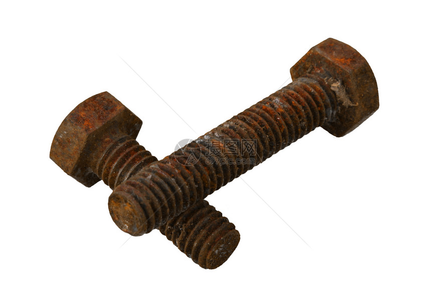 螺栓静物工具老化坚果螺纹腐烂棕色木工图片