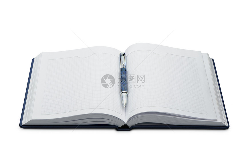 笔笔在笔记本上软垫日记墨水空白戒指字帖商业白色金属笔记图片