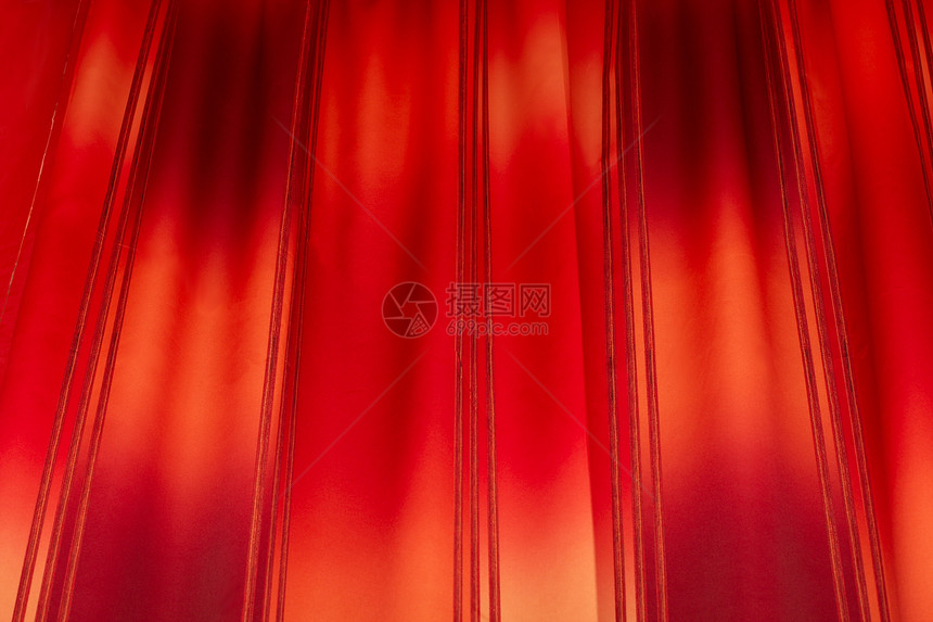 红背景纺织品天鹅绒布料艺术窗帘条纹织物坡度图片