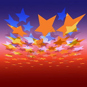 抽象恒星背景光束条纹正方形插图技术点燃蓝色数字化太阳艺术背景图片