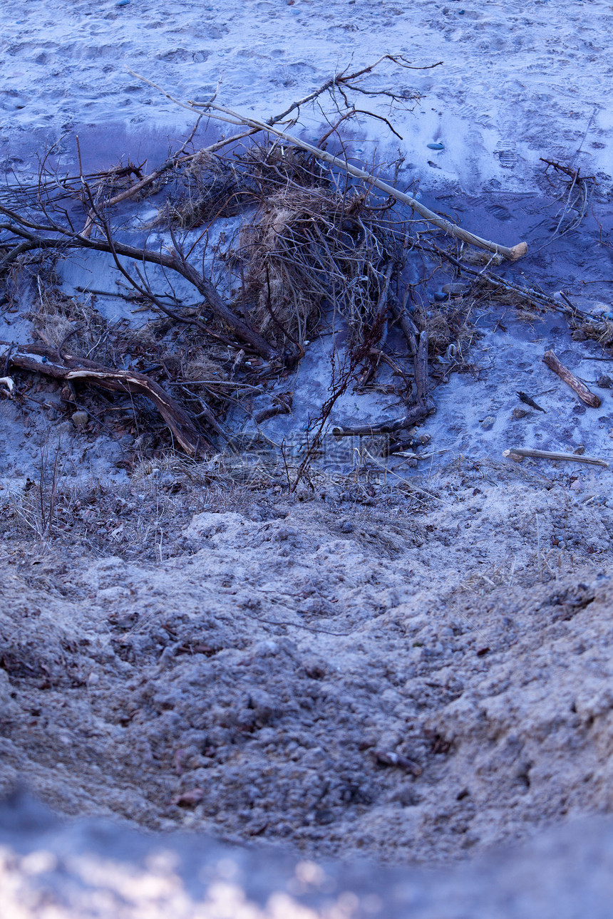 冬滩地景自然界自由人蓝色图片
