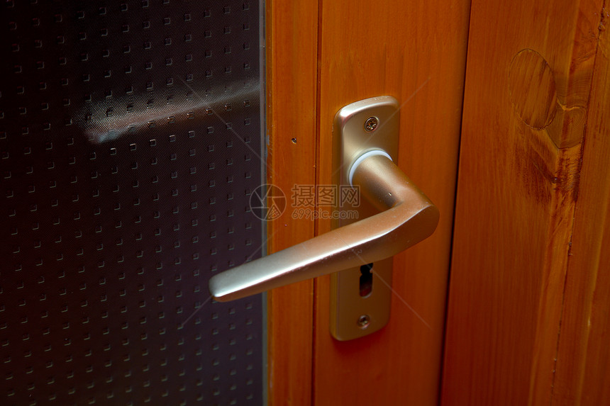 扇门玻璃入口木头木材锁具秘密建筑学安全房间财产图片