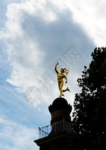 德国斯图加特的汞金像 德国斯图加特高清图片