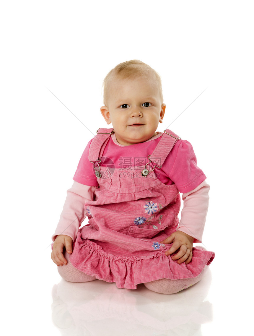 托德勒女孩乐趣孩子幸福喜悦金发婴儿惊喜女孩们粉色儿童图片