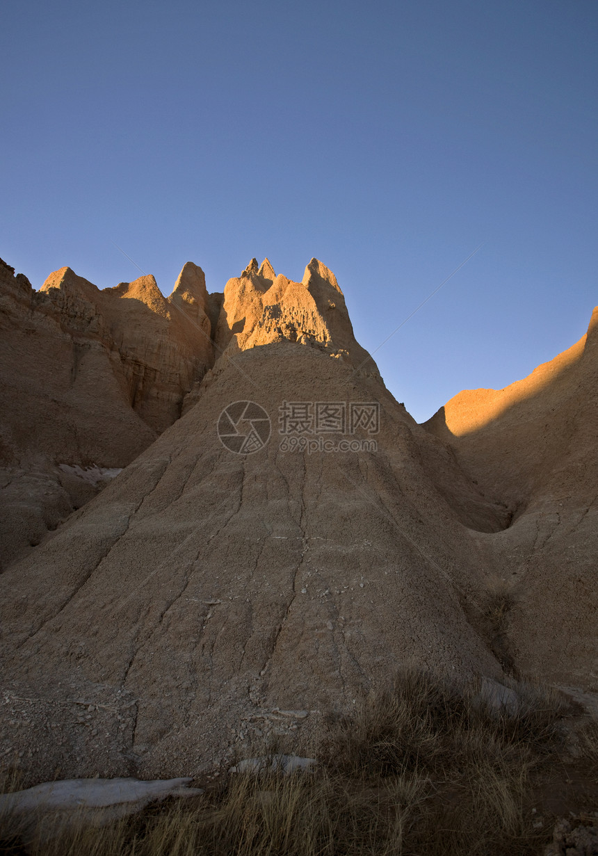 南达科塔棕色国家山脉白色风景水平黑色荒地旅游时间图片