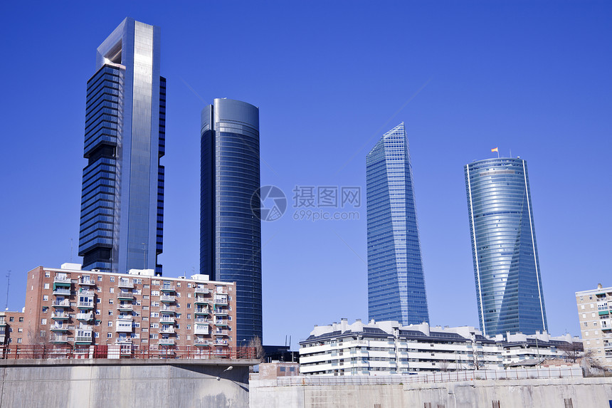 马德里的建筑办公室天际旅行摩天大楼商业图片