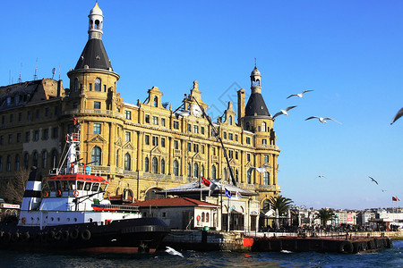 Haydarpasa 火车站大楼高清图片