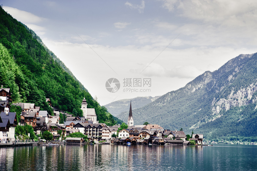 带湖的Hallstat图片