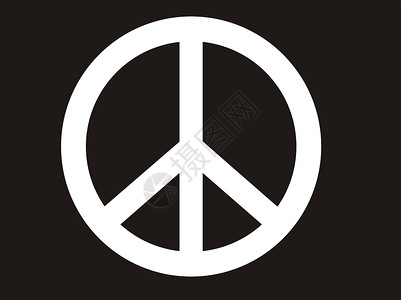 和平符号自由插图裁军金属白色蓝色高清图片