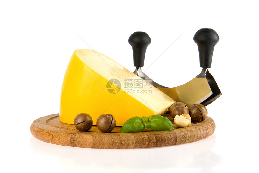 奶酪刀具木头坚果饮食早餐木板食物奶制品产品牛奶图片