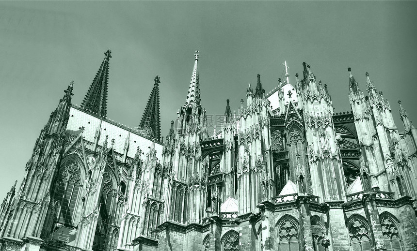 科伦大教堂宗教黑色白色教会信仰建筑学主场图片