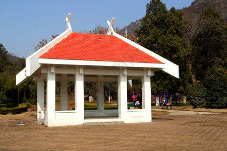 建筑 公园 旅游 休闲 风景 风景 自然游客观光壁龛旅行背景图片