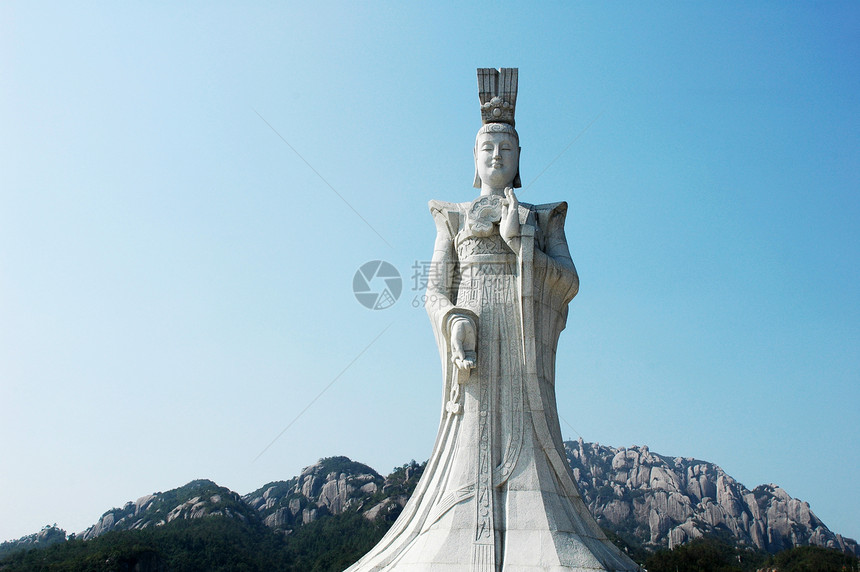 大祖母女神像女神雕塑雕刻山脉宽慰白色文化吸引力上帝寺庙图片