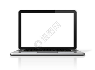 白上孤立的手提电脑技术互联网金属小路展示屏幕笔记本商业键盘工作背景图片