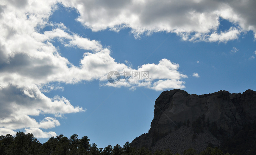南达科他州拉什莫尔山公吨岩石国家雕像纪念碑雕塑图片