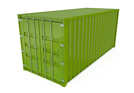 海运集装箱商品送货贸易国际工业贮存绿色全球货运白色高清图片