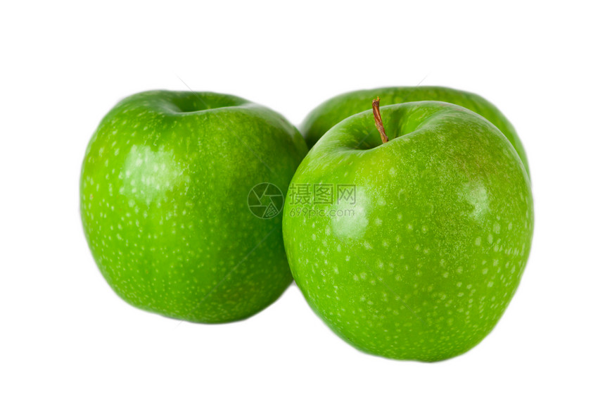 苹果小吃水果营养绿色白色食物宏观图片