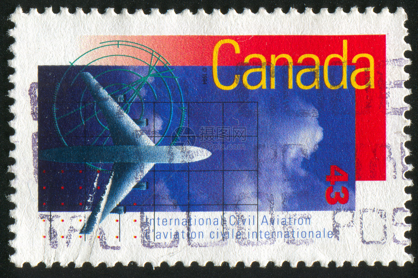 邮票空气机身航班飞机明信片喷射海豹衬垫客机航空图片
