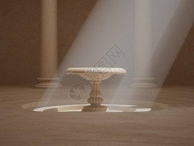 公寓插图射线大理石渲染建筑学太阳雕塑花瓶喷泉柱子背景图片