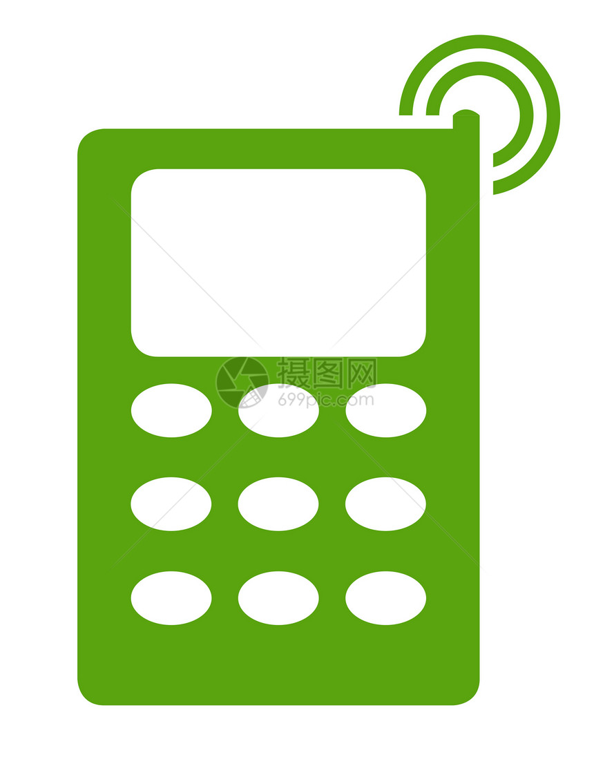 移动电话电话空白软垫商业生态绿色波浪图形化通信技术手机图片
