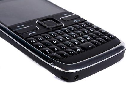 QWERty 键盘黑色手机字母钥匙纽扣背景图片