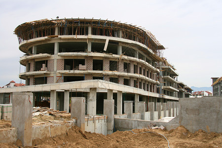 酒店正在建设中背景图片