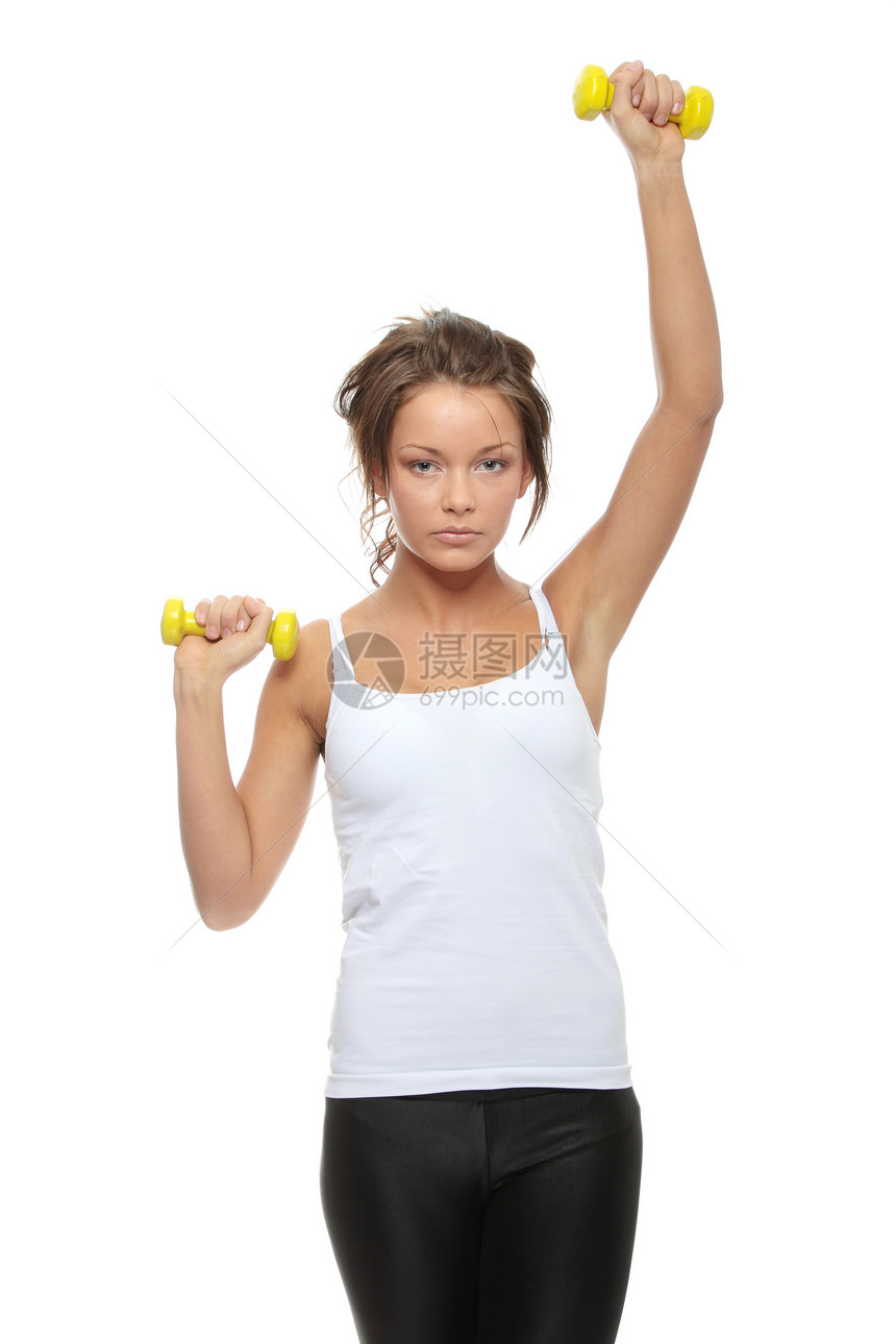 执行中健身训练体操活力重量运动员力量女性女孩娱乐图片