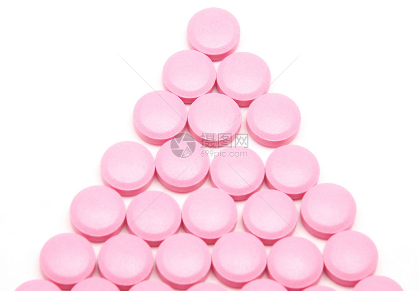 白色背景上的粉红平板团体保健药物制药卫生紫色红色剂量药店帮助图片