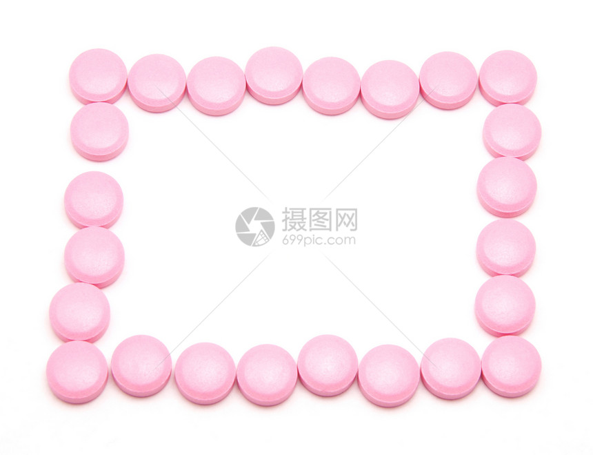 白色背景上的粉红平板药品制药维生素止痛药药物剂量帮助团体橙子药店图片