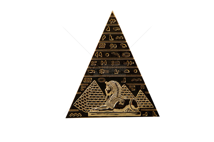 金金字石考古学三角形宝物素颜玩具雕像金属图片