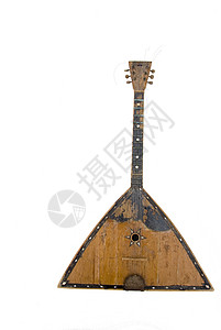 巴拉莱卡文化乐器细绳音乐艺术国家白色木头民间背景图片