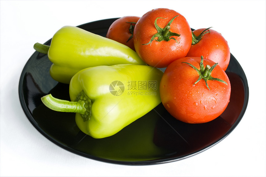 辣椒和西红柿维生素陶瓷饮食美食营养团体纤维胡椒农业制品图片