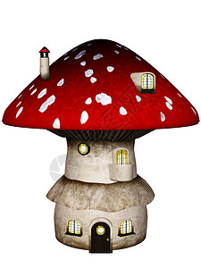 蘑菇房童话故事历史寓言童话小矮人孩子气故事背景图片