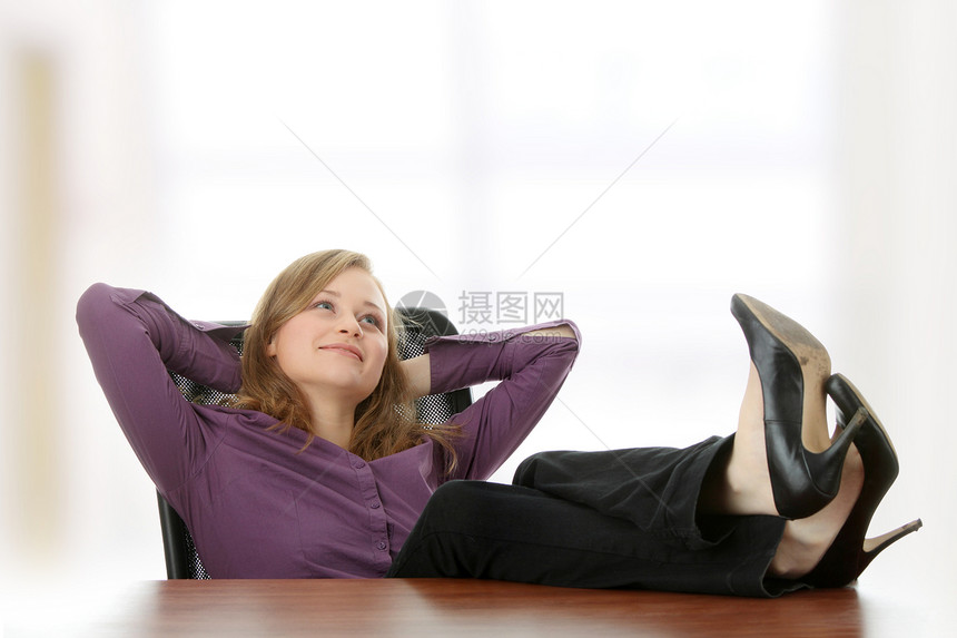 休息椅子经理人士生意人工人办公室老板女性职场照片图片
