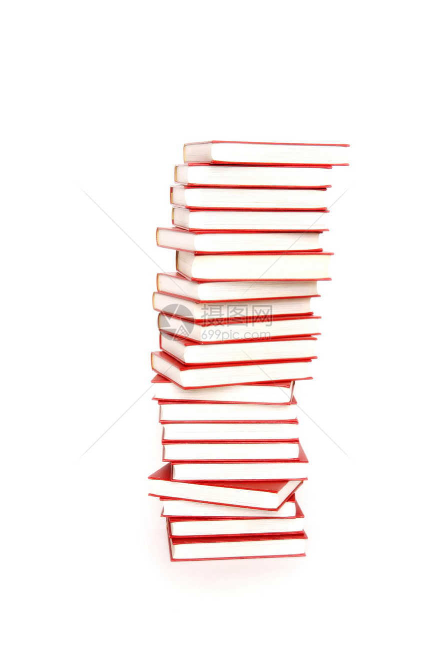 书本写作教育字典日记精装教科书学校图书馆白色红色图片