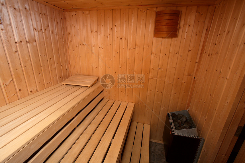 桑萨健康湿度乐趣卫生休息蒸汽保健木材毛巾木头图片